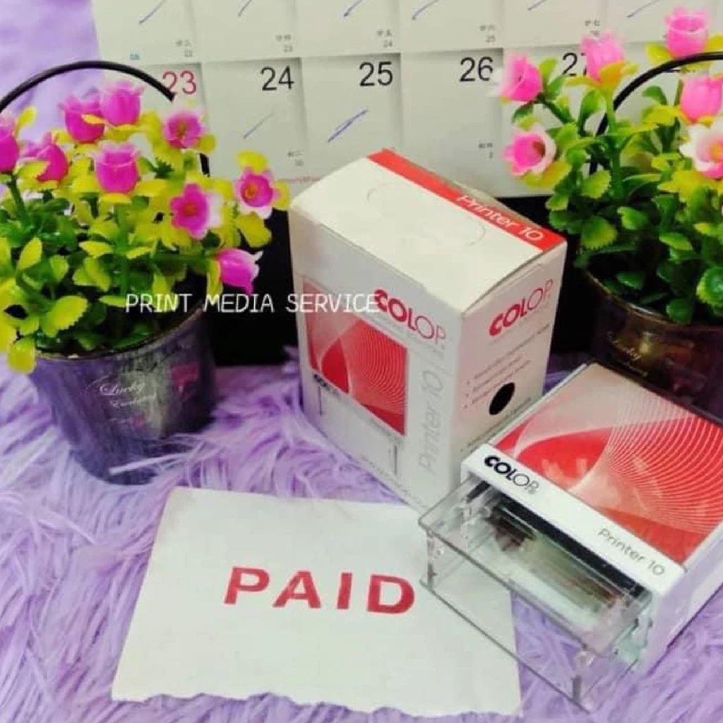 COP GETAH DENGAN DAKWAT COLOP P50 SELF INK STAMP FOR NAME & HP, ACC NO ETC 29MM X 68MM 7 LINES - Image 8